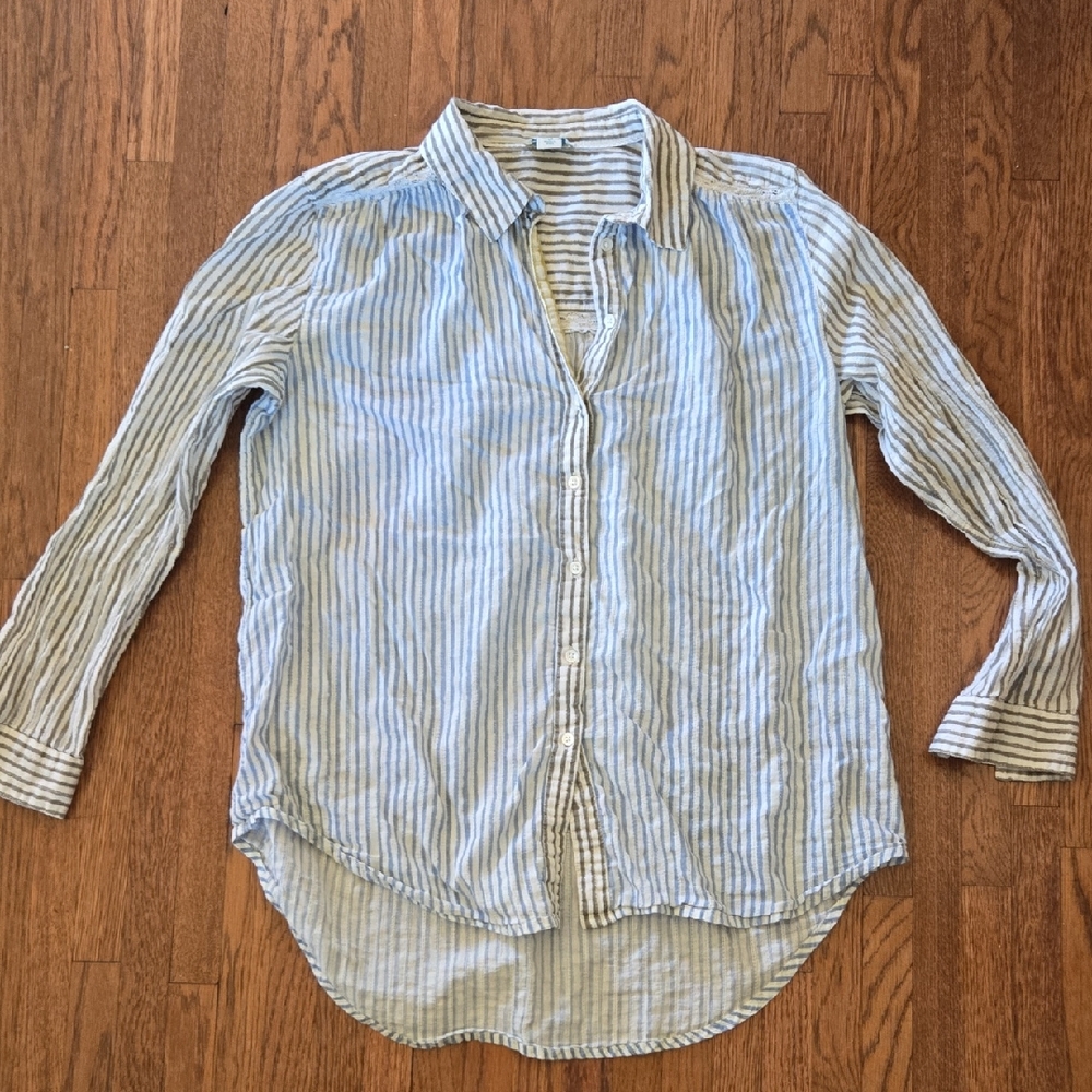 Sundance Women's Blue Striped Shirt